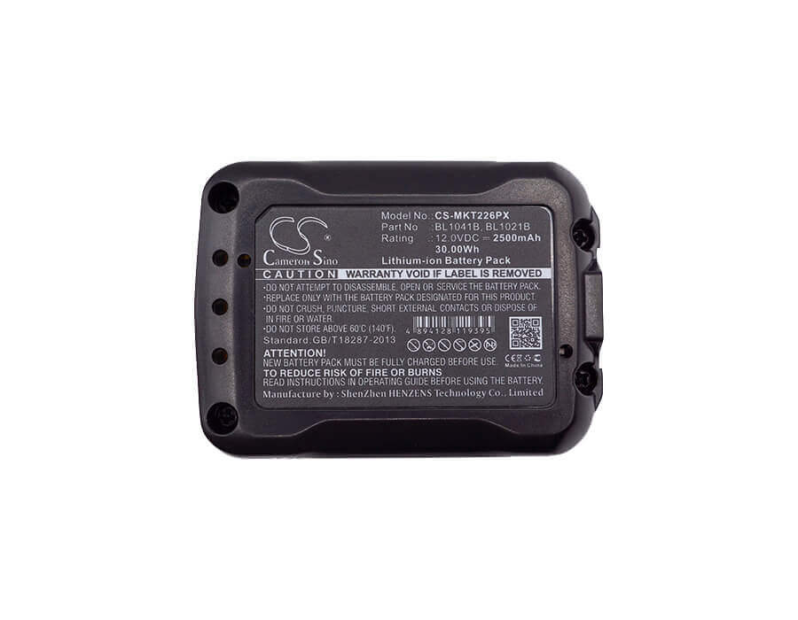 12.0V, Li-ion, 2500mAh, batterie pour outils électriques compatible avec Makita, Bl1015, 12v Max Cxt Tool, 12 volts Max Cxt, 30Wh Power Tools Cameron Sino Technology Limited (Outils électriques)