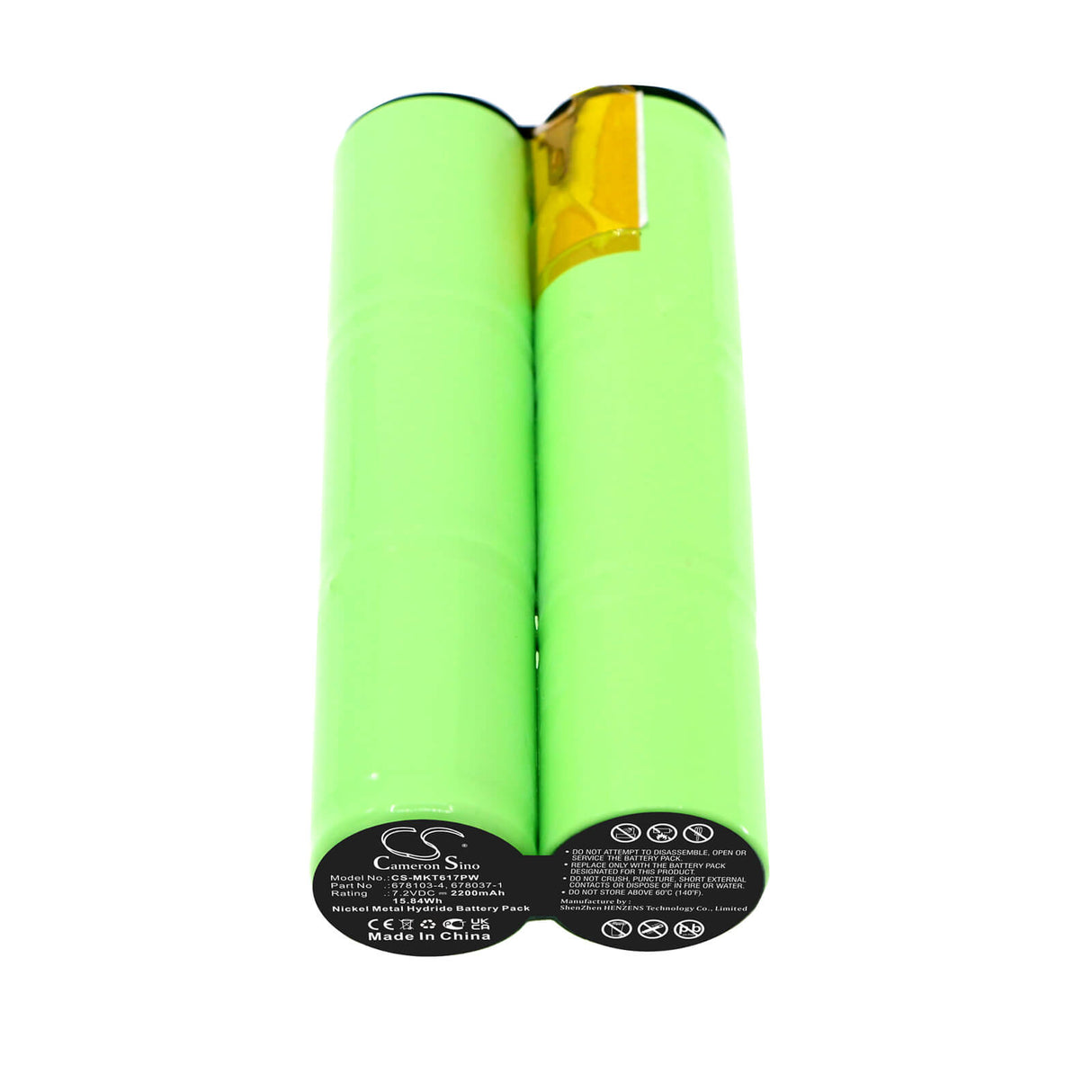7.2V, Ni-MH, 2200mAh, batterie pour outils électriques compatible avec Makita, 678037-1, 6010sd, 6010sdw, 15.84Wh Outils électriques Cameron Sino Technology Limited (Outils électriques)