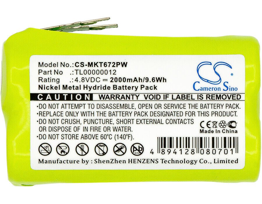 4.8V, Ni-MH, 2000mAh, Power Tools battery fits Makita, Tl00000012, 6722d, 6722dw, 9.6Wh Power Tools Cameron Sino Technology Limited (Power Tools)
