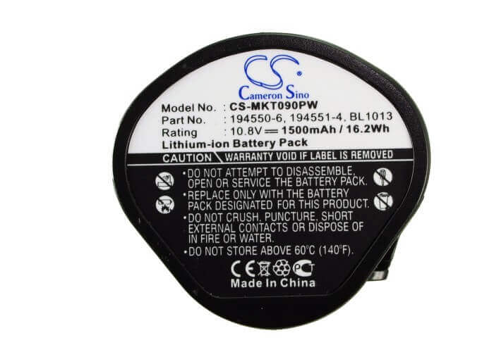 10,8V, Li-ion, 1500mAh, batterie pour outils électriques compatible avec Makita, 194550-6, Cc300, Cc300d, 16,2Wh Outils électriques Cameron Sino Technology Limited (Outils électriques)