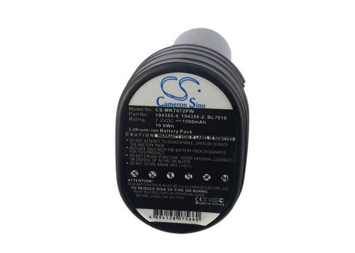 7.2V, Li-ion, 1500mAh, batterie pour outils électriques compatible avec Makita, 194355-4, Cl070, Cl070d, 10.8Wh Outils électriques Cameron Sino Technology Limited (Outils électriques)