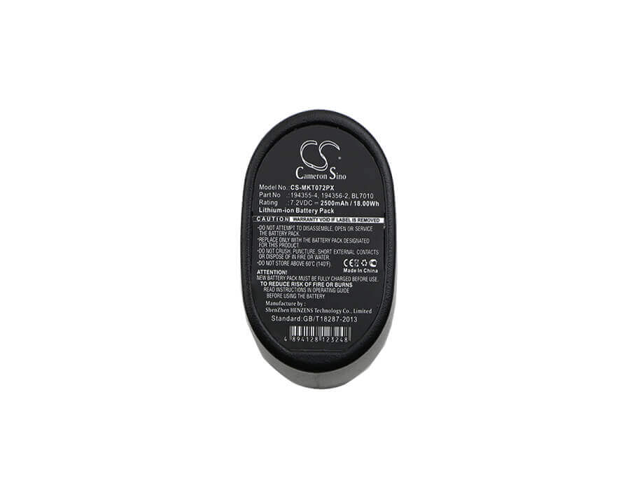 7.2V, Li-ion, 2500mAh, Power Tools battery fits Makita, 194355-4, Cl070, Cl070d, 18Wh Power Tools Cameron Sino Technology Limited (Power Tools)