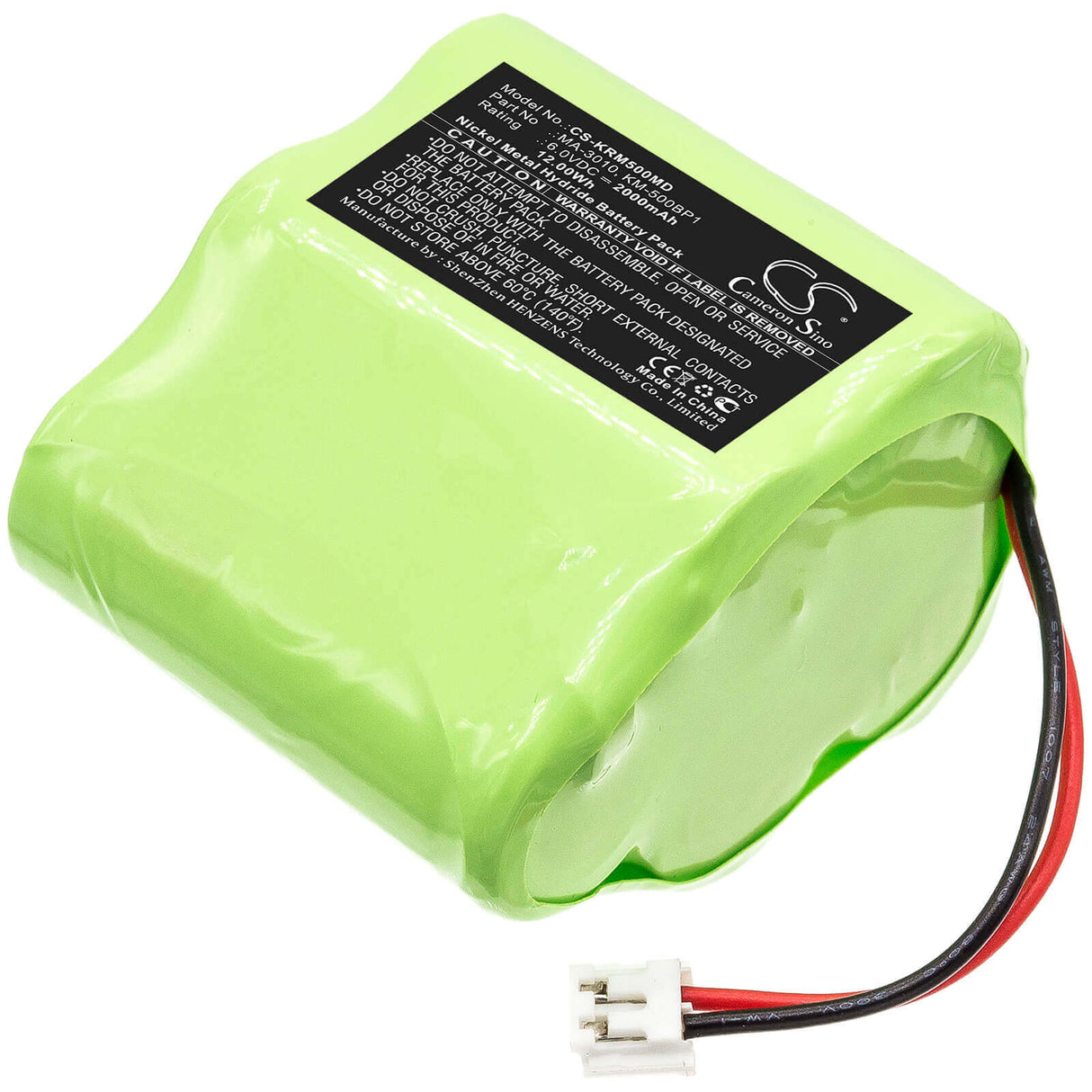 6.0V, Ni-MH, 2000mAh, Medical battery fits Nidek, Marco, 2904, Km500, Km-500 Auto Keratometer, 12.00Wh Medical Cameron Sino Technology Limited (Medical)