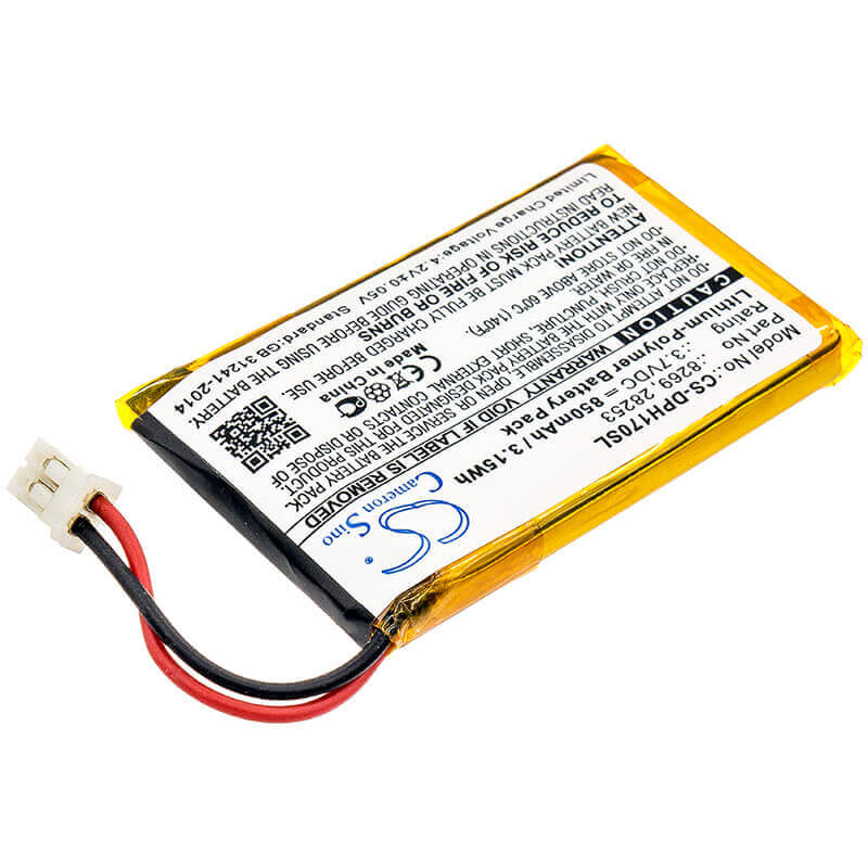 Security Battery For Marmitek, 210, Doorphone 170, Vdp210bp 3.7v, 850mah - 3.15wh Home Security Camera Cameron Sino Technology Limited