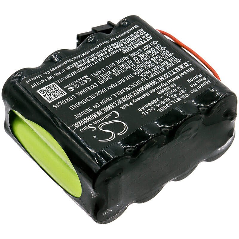 9.6V, Ni-MH, 2000mAh, Batterie d'équipement compatible avec Martel, 85804, BetaGauge 330, 19.2Wh Équipement, Enquête, Test Cameron Sino Technology Limited
