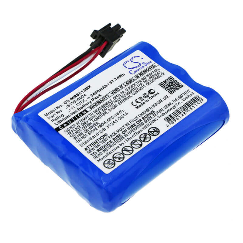 11.1V, Li-ion, 3400mAh, Batterie médicale compatible Masimo, 5139-0004, Masimo Sedline, 37.74Wh Médical Cameron Sino Technology Limited (Suspendu)