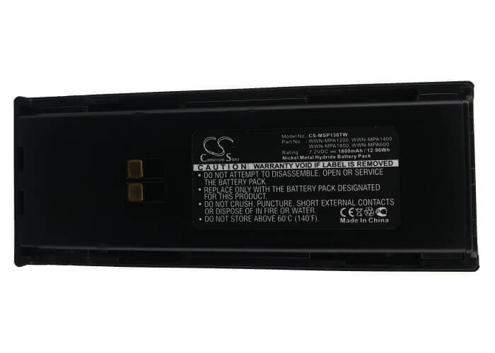 7.2V, Ni-MH, 1800mAh, Two-Way Radio battery fits Maxon, Midland, Mpa1200, Sl55, Sp130, 12.96Wh Two-Way Radio Cameron Sino Technology Limited