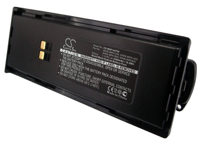 7.2V, Ni-MH, 2500mAh, Two-Way Radio battery fits Maxon, Wwn-mpa1200, Sl55, Sp130, 18Wh Two-Way Radio Cameron Sino Technology Limited