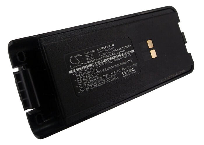 7.2V, Ni-MH, 1800mAh, Two-Way Radio battery fits Maxon, Wwh-acc200, Sp300, Sp310, 12.96Wh Two-Way Radio Cameron Sino Technology Limited