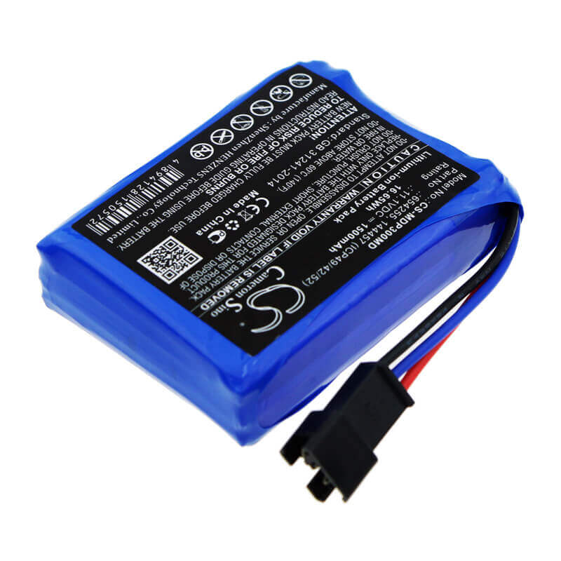 11.1V, Li-ion, 1500mAh, Batterie médicale compatible avec Medcaptain, 144457 (icp49/42/52), Mp-30, Mp-30a, 16.65Wh Médical Cameron Sino Technology Limited (Médical)
