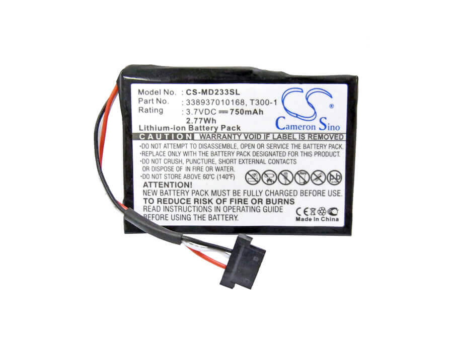 3.7V, Li-ion, 750mAh, GPS battery fits Medion, 338937010168, Gopal E4430, Gopal E4435, 2.78Wh GPS, Navigator Cameron Sino Technology Limited