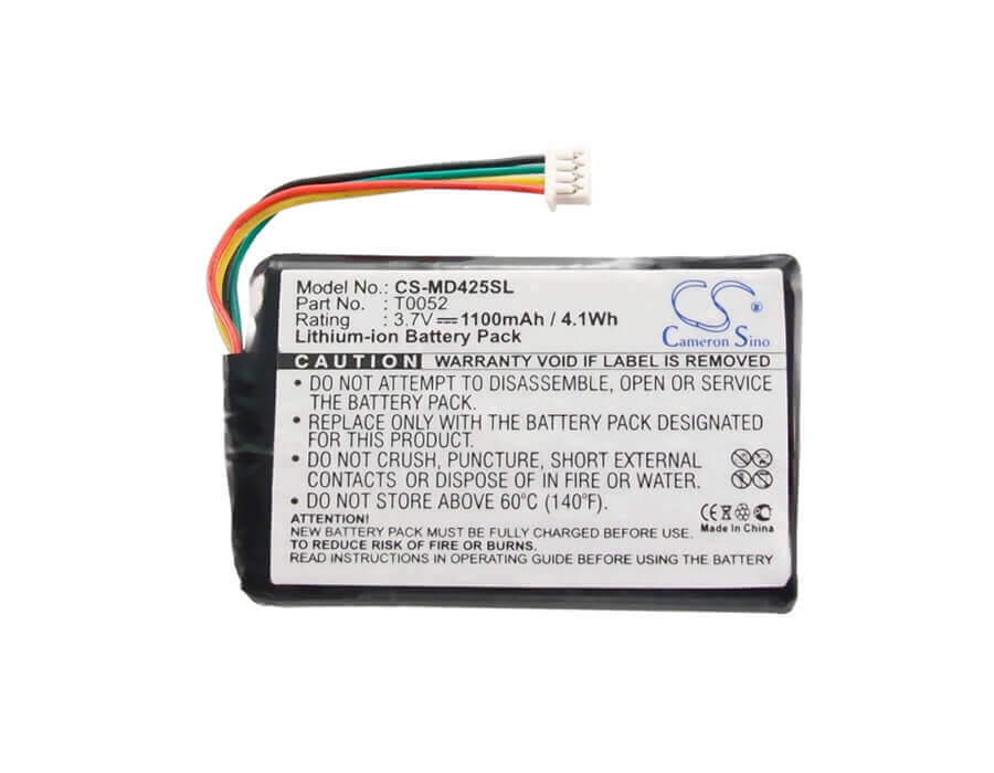3,7V, Li-ion, 1100mAh, batterie GPS compatible avec Medion, T0052, Gopal P4225, Gopal P4425, 4,07Wh GPS, Navigator Cameron Sino Technology Limited
