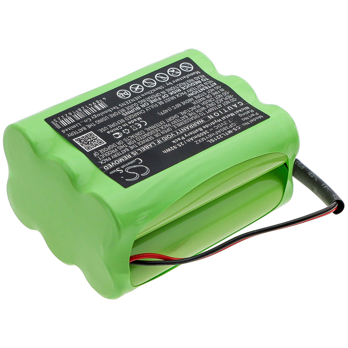7,2V, Ni-MH, 3600mAh, Batterie d'équipement compatible avec Megalite, Transpal, Mettler, Gp380afh6ymxz, P-335, 25,92Wh Équipement, Enquête, Test Cameron Sino Technology Limited