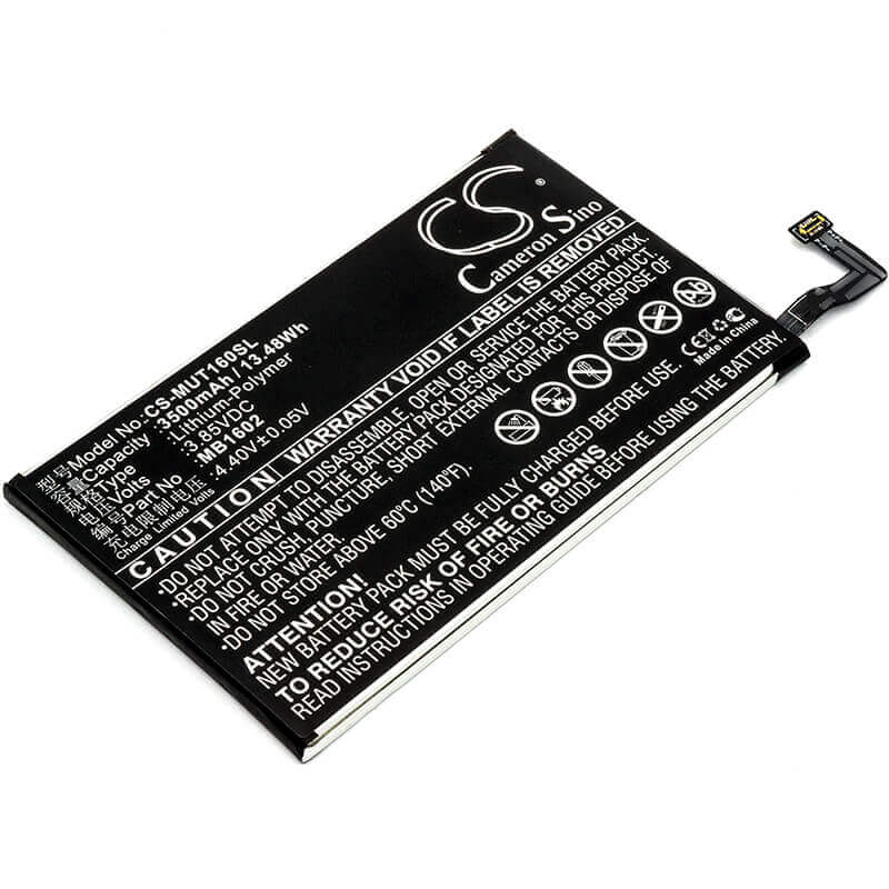 3.85V, Li-Polymer, 3500mAh, SmartPhone battery fits Meitu, Mb1602, Mp1602, T8, 13.48Wh Mobile, SmartPhone Cameron Sino Technology Limited (Suspended)
