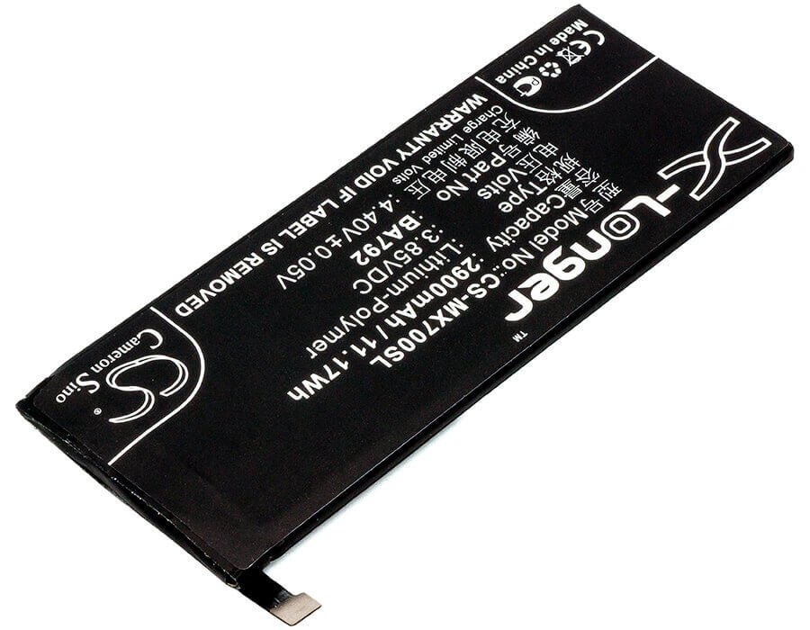 3.85V, Li-Polymer, 2900mAh, SmartPhone battery fits Meizu, Ba791, M792c, M792q, 11.17Wh Mobile, SmartPhone Cameron Sino Technology Limited (Smartphone)