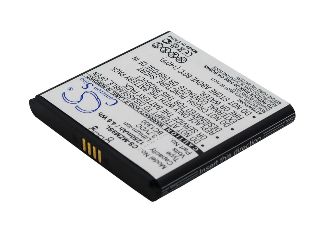 3.7V, Li-ion, 1250mAh, SmartPhone battery fits Meizu, Bc1300, M9, 4.63Wh Mobile, SmartPhone Cameron Sino Technology Limited (Suspended)