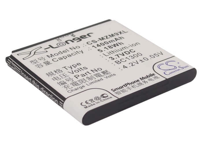 Batterie pour Meizu M9 3,7v, 1400mah - 5,18wh Batteries pour l'électronique Cameron Sino Technology Limited (Suspendu)