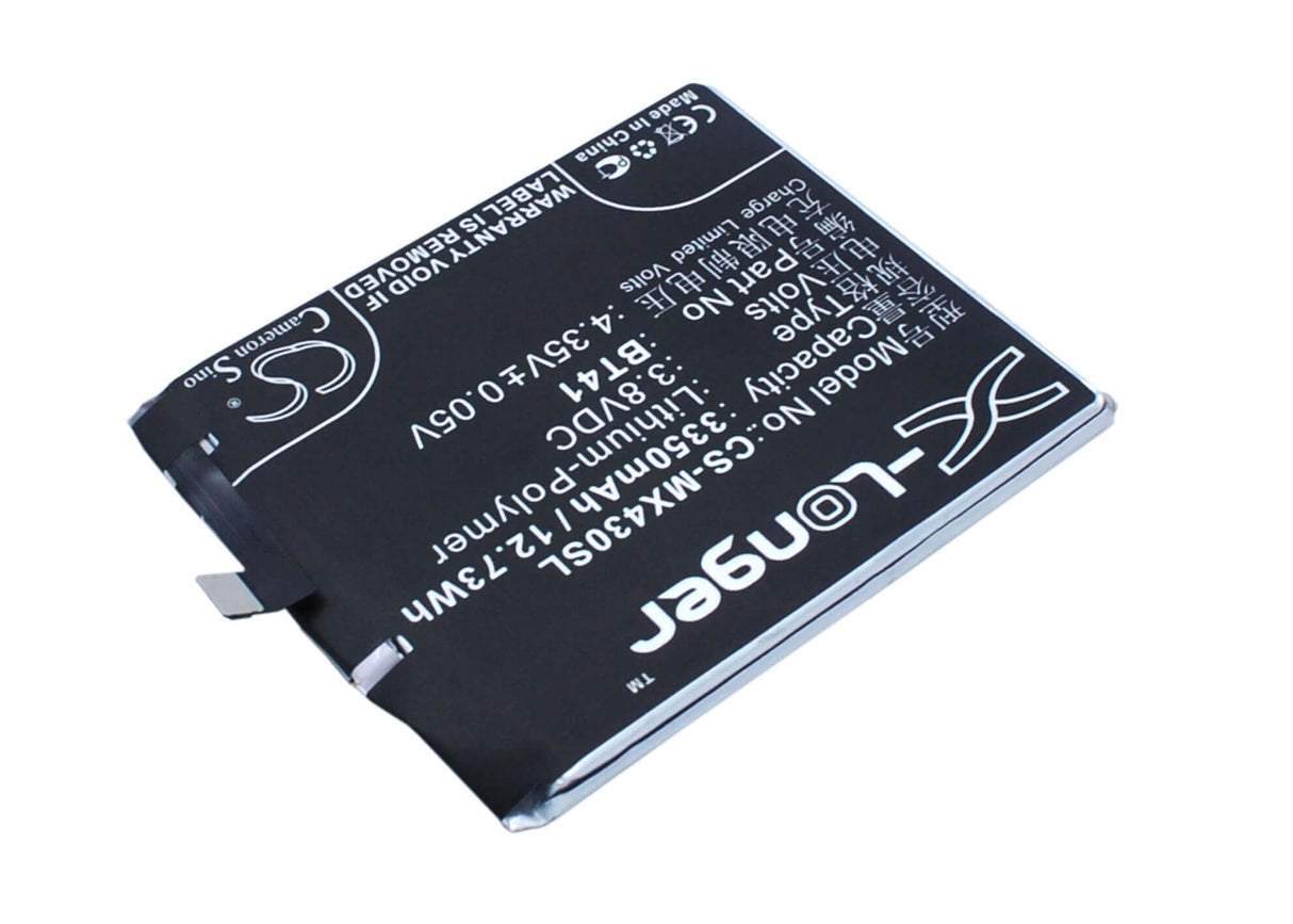 3.8V, Li-Polymer, 3350mAh, SmartPhone battery fits Meizu, Bt41, M462u, Mx4 Pro, 12.73Wh Mobile, SmartPhone Cameron Sino Technology Limited (Smartphone)
