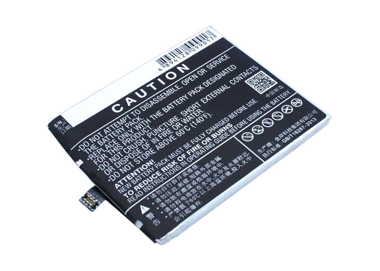 3.8V, Li-Polymer, 3350mAh, SmartPhone battery fits Meizu, Bt41, M462u, Mx4 Pro, 12.73Wh Mobile, SmartPhone Cameron Sino Technology Limited (Smartphone)