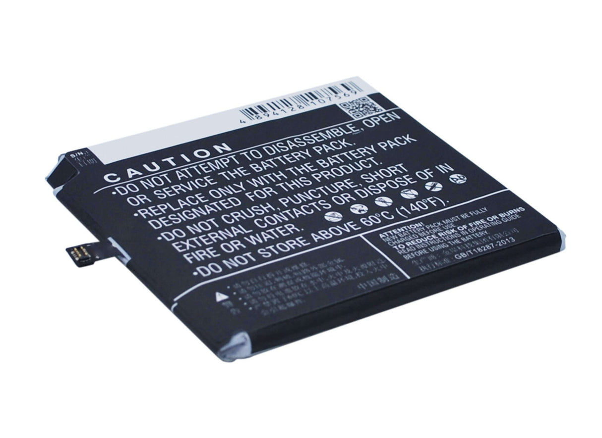3,8V, Li-Polymer, 3050mAh, batterie de smartphone compatible avec Meizu, Bt51, M575 Dual Sim, M575m, 11.59Wh Mobile, Smartphone Cameron Sino Technology Limited (Smartphone)