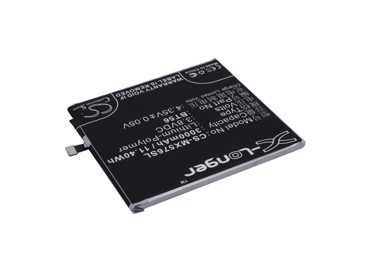 3.8V, Li-Polymer, 3000mAh, SmartPhone battery fits Meizu, Bt56, M576, M576u, 11.4Wh Mobile, SmartPhone Cameron Sino Technology Limited (Smartphone)