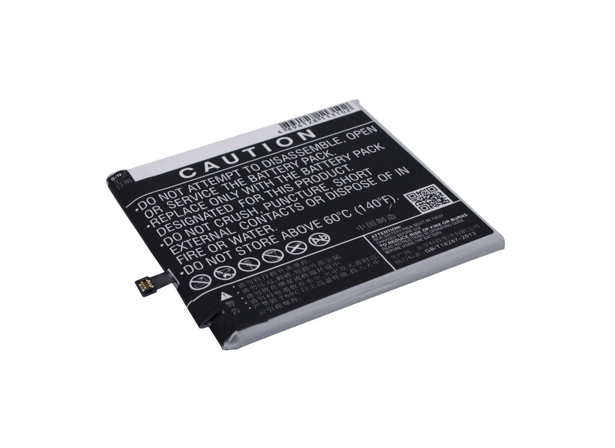 3.8V, Li-Polymer, 3000mAh, SmartPhone battery fits Meizu, Bt56, M576, M576u, 11.4Wh Mobile, SmartPhone Cameron Sino Technology Limited (Smartphone)