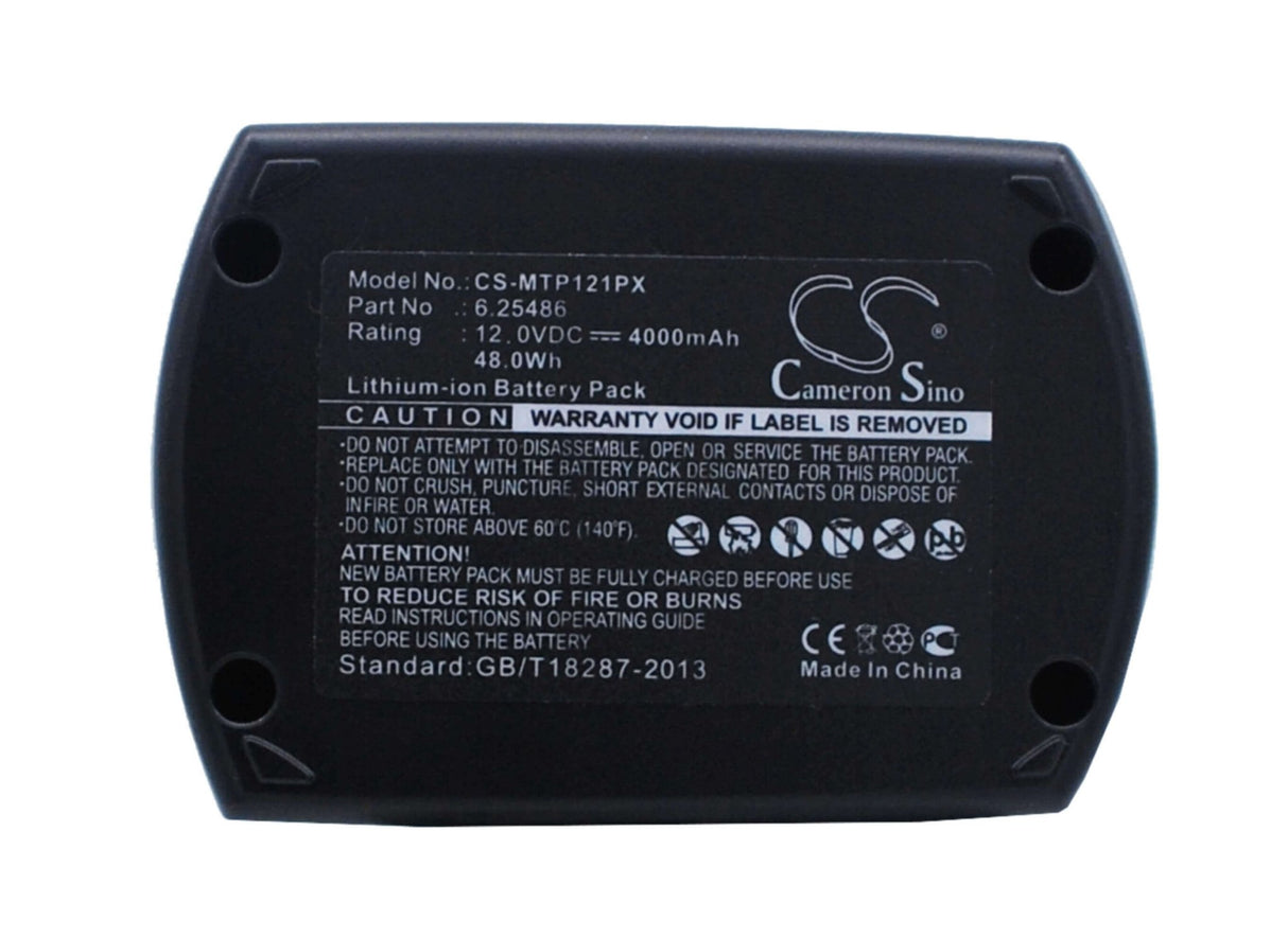 12.0V, Li-ion, 4000mAh, Power Tools battery fits Metabo, 6.25486, Bs 12 Sp, Bsz 12, 48Wh Power Tools Cameron Sino Technology Limited (Suspended)
