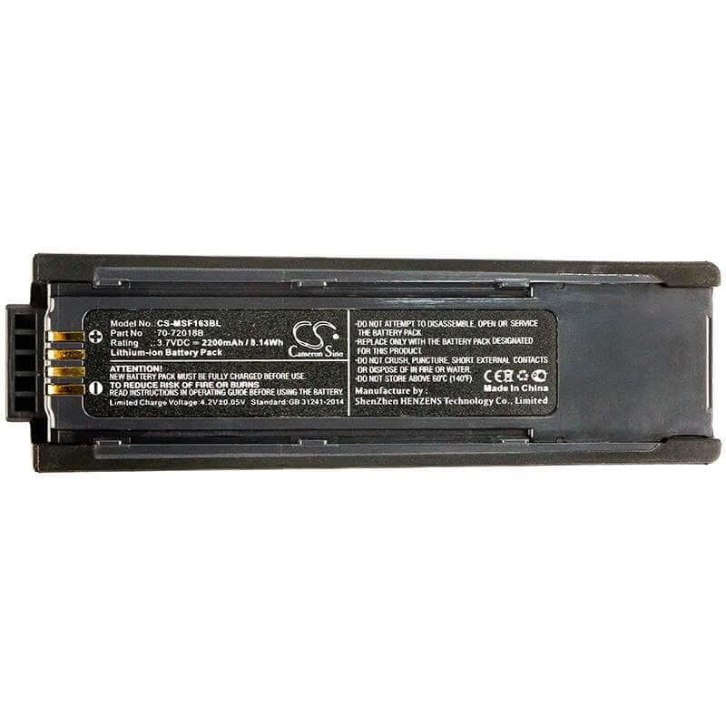 Barcode Scanner Battery For Metrologic, Ms1633 Focusbt, 3.7v, 2200mah - 8.14wh Barcode Scanner Cameron Sino Technology Limited