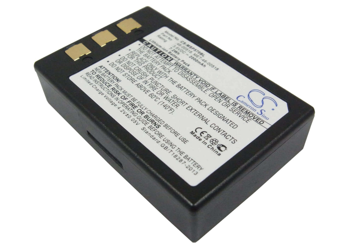 Barcode Scanner Battery For Metrologic Sp5700 Optimus Pda, Mk5710 3.6v, 2000mah - 7.20wh Barcode Scanner Cameron Sino Technology Limited
