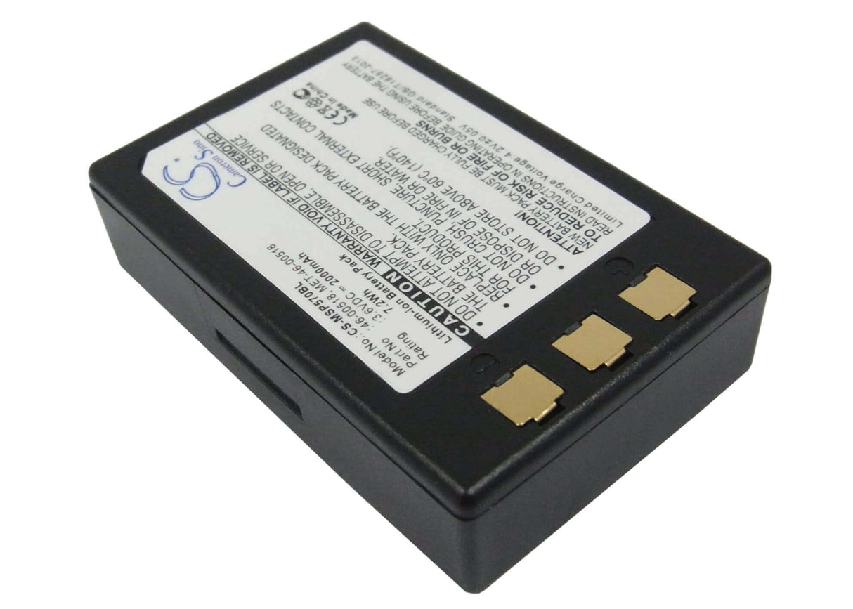Barcode Scanner Battery For Metrologic Sp5700 Optimus Pda, Mk5710 3.6v, 2000mah - 7.20wh Barcode Scanner Cameron Sino Technology Limited