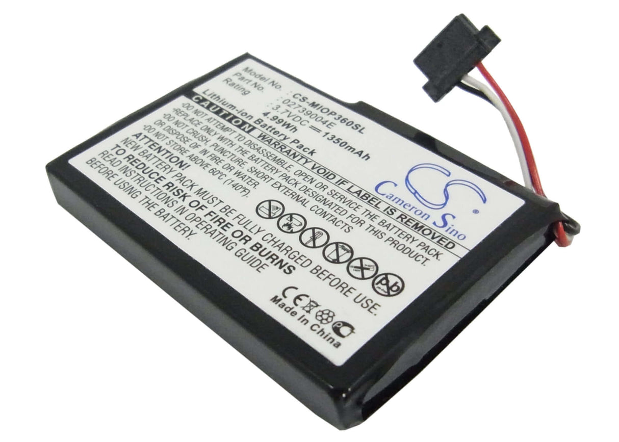 3,7V, Li-ion, 1350mAh, batterie GPS compatible avec Micromaxx, Mitac, Mm95242, 5Wh GPS, Navigator Cameron Sino Technology Limited