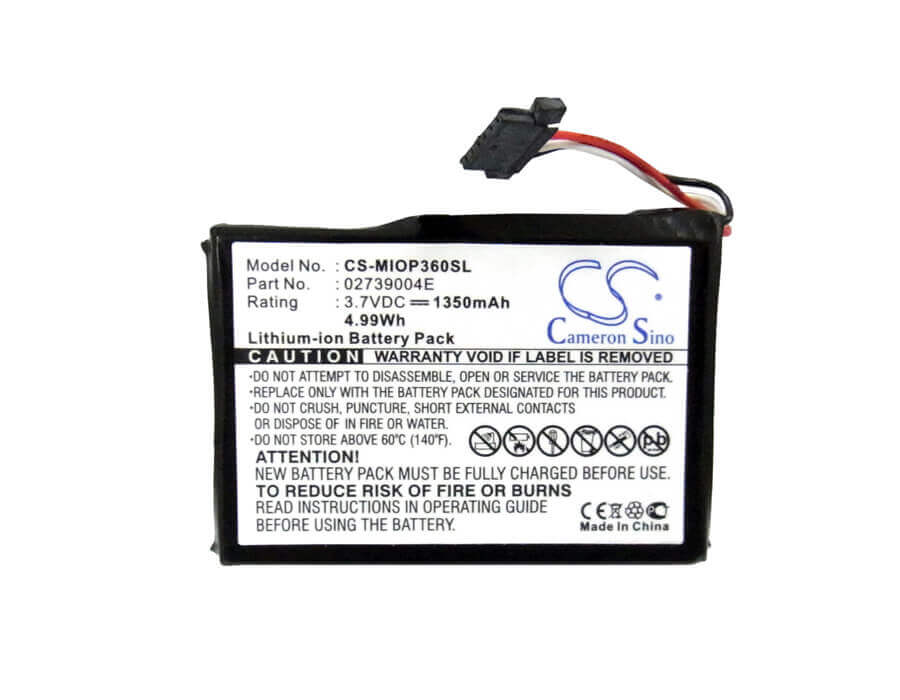 3,7V, Li-ion, 1350mAh, batterie GPS compatible avec Micromaxx, Mitac, Mm95242, 5Wh GPS, Navigator Cameron Sino Technology Limited