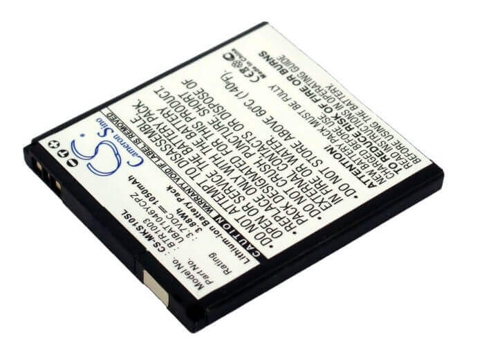 3.7V, Li-ion, 1050mAh, batterie de smartphone compatible avec Microsoft, Btr1003, Kin One, 3.89Wh Mobile, SmartPhone Cameron Sino Technology Limited (Suspendu)