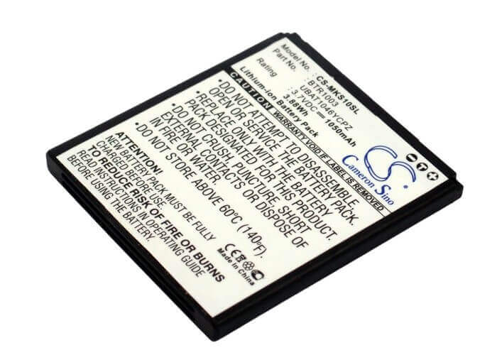 3.7V, Li-ion, 1050mAh, batterie de smartphone compatible avec Microsoft, Btr1003, Kin One, 3.89Wh Mobile, SmartPhone Cameron Sino Technology Limited (Suspendu)