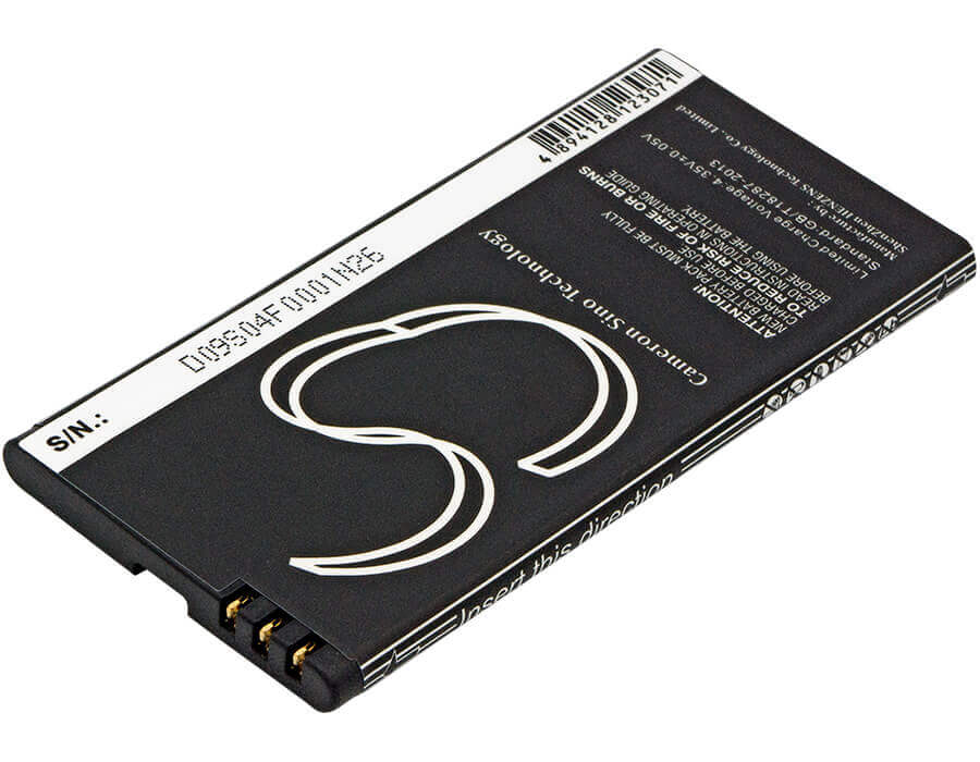3.8V, Li-Polymer, 1900mAh, SmartPhone battery fits Microsoft, Nokia, Bl-t5a, Lumia 550, Lumia 730, 7.22Wh Mobile, SmartPhone Cameron Sino Technology Limited (Smartphone)