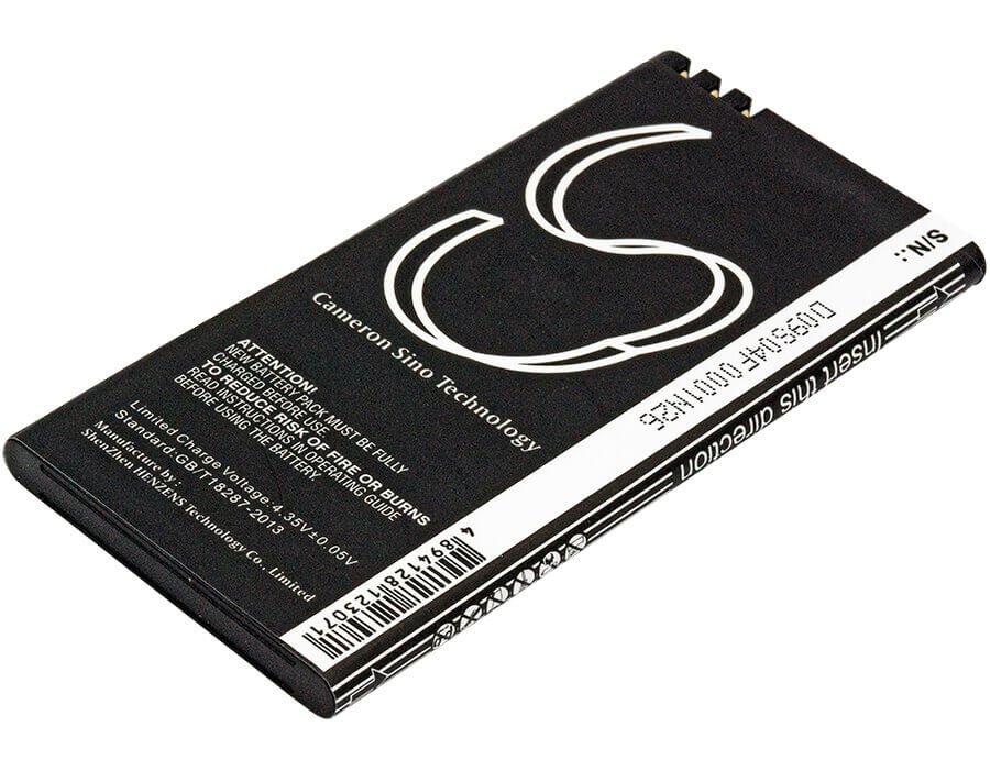 3.8V, Li-Polymer, 1900mAh, SmartPhone battery fits Microsoft, Nokia, Bl-t5a, Lumia 550, Lumia 730, 7.22Wh Mobile, SmartPhone Cameron Sino Technology Limited (Smartphone)