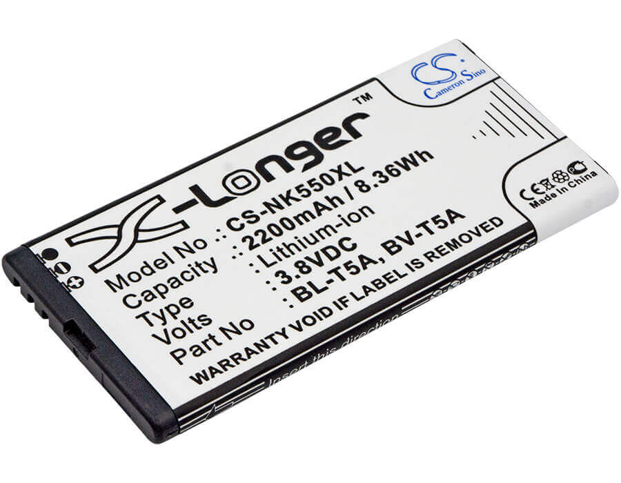 3,8V, Li-ion, 2200mAh, batterie de smartphone compatible avec Nokia, Microsoft, Bl-t5a, Lumia 550, Lumia 730, 8,36Wh Mobile, SmartPhone Cameron Sino Technology Limited (Smartphone)