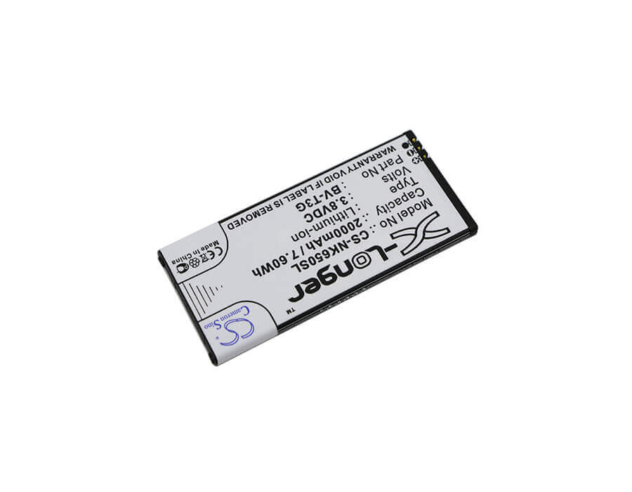3.8V, Li-ion, 2000mAh, SmartPhone battery fits Microsoft, Nokia, Bv-t3g, Lumia 650, Rm-1154, 7.6Wh Mobile, SmartPhone Cameron Sino Technology Limited (Smartphone)