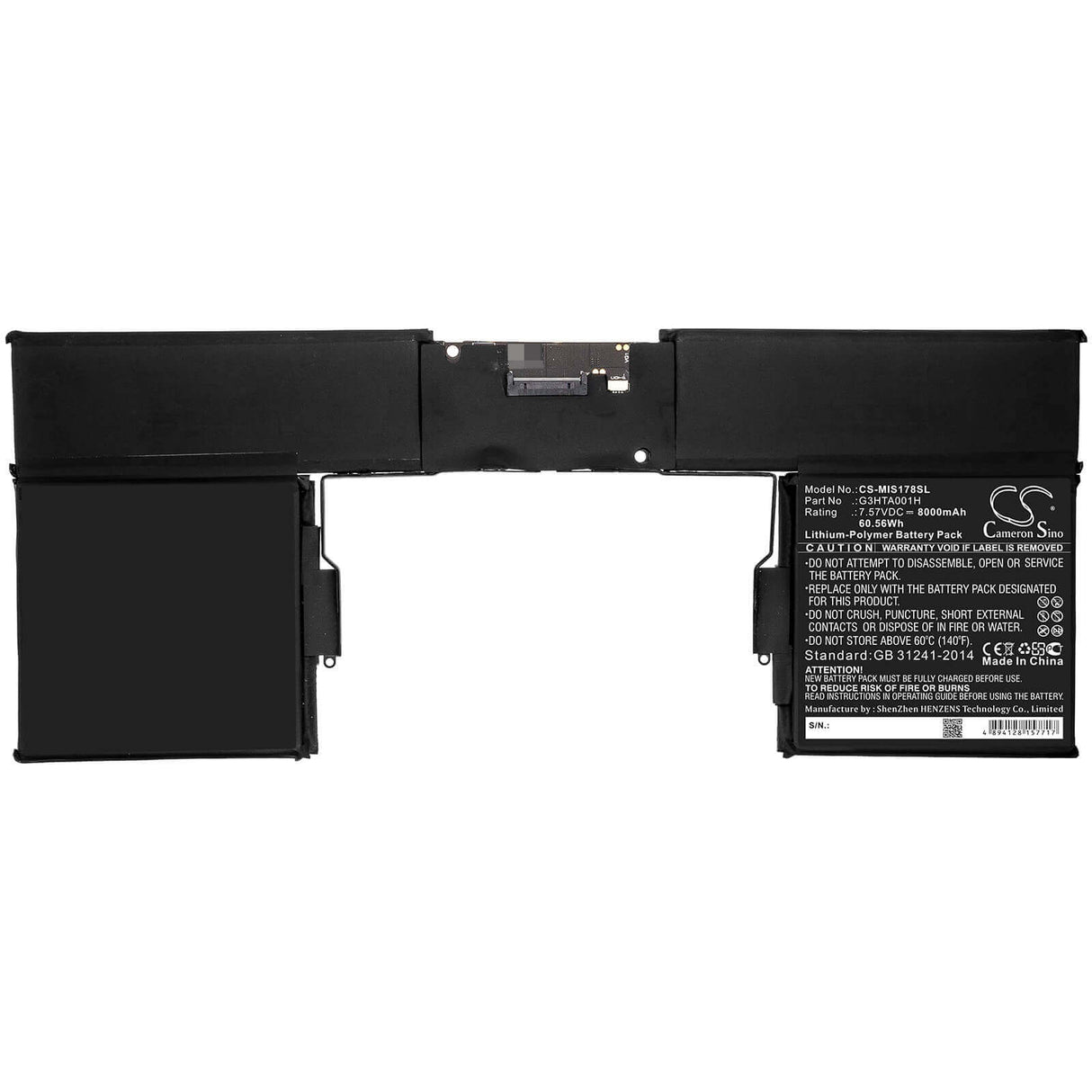 Tablet Battery For Microsoft, Surface Book 1785 7.57v, 8000mah - 60.56wh Tablet Cameron Sino Technology Limited