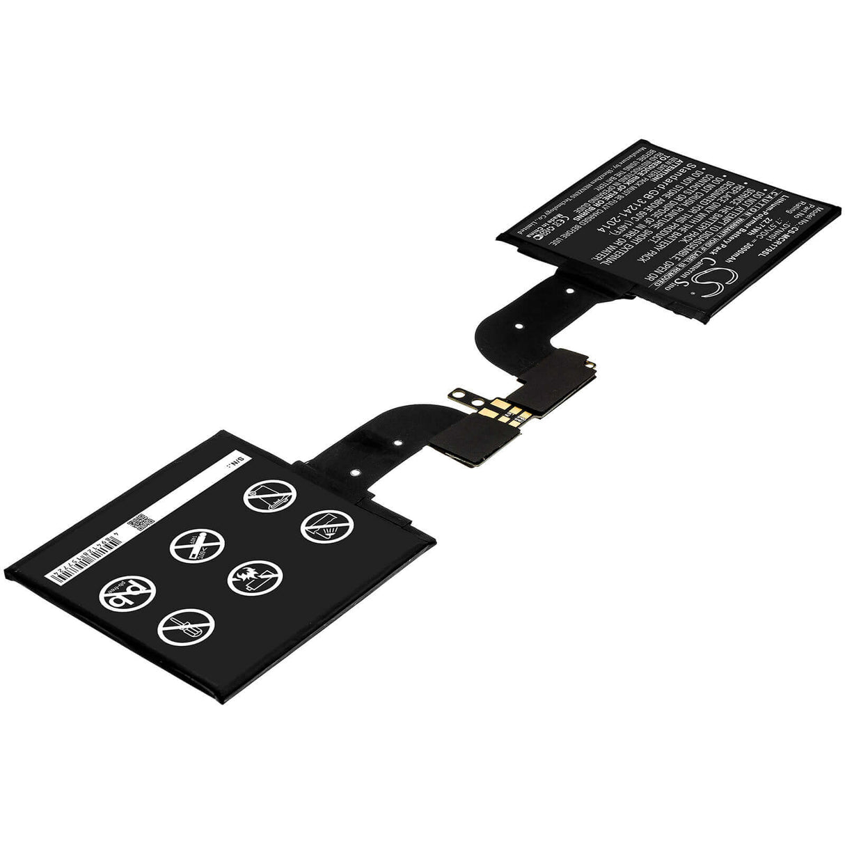 7.57V, Li-Polymer, 3000mAh, Tablet battery fits Microsoft, Dynh01, Surface Book 2 1793, Surface Book 2 1793 15, 22.71Wh Tablet Cameron Sino Technology Limited