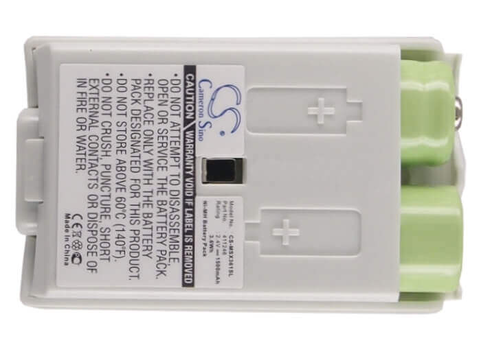 2,4V, Ni-MH, 1500mAh, Batterie de console de jeu compatible avec Microsoft, 411246, Xbox 360 Slim Wireless Control, Xbox X360, 3,6Wh Console de jeu Cameron Sino Technology Limited (Suspendu)