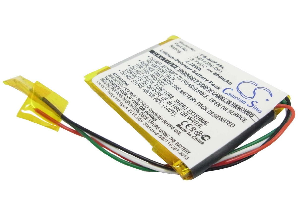 Battery For Microsoft Zune 4g, Zune 8g, Zune Flash 4gb 3.7v, 400mah - 1.48wh Batteries for Electronics Cameron Sino Technology Limited (Suspended)