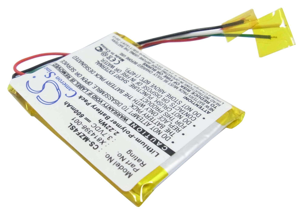 Battery For Microsoft Zune 4g, Zune 8g, Zune Flash 4gb 3.7v, 400mah - 1.48wh Batteries for Electronics Cameron Sino Technology Limited (Suspended)