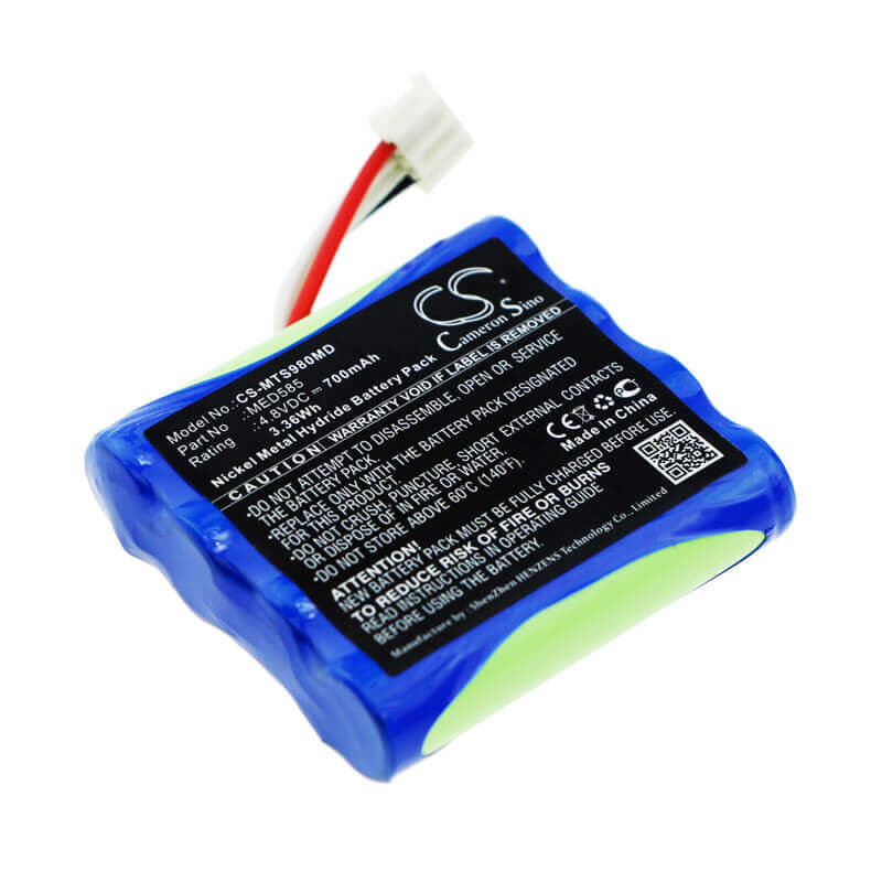 4.8V, Ni-MH, 700mAh, Batterie médicale compatible avec Microtac, Thoughttech, Med585, Infinity Sa9800, 3.36Wh Médical Cameron Sino Technology Limited (Médical)