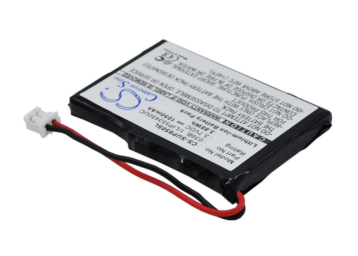 3,7V, Li-ion, 1050mAh, batterie GPS s'adapte à Microtracker, Sureshotgps, 01-065-0624-0, 01-065-0625-0, 3,89Wh GPS, Navigator Cameron Sino Technology Limited