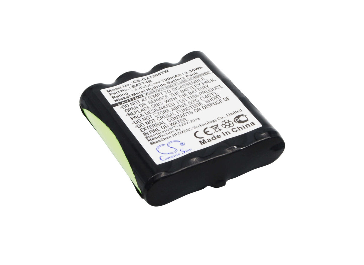 Two-Way Radio Battery For Midland Gxt200, Gxt250, G223 4.8v, 700mah - 3.36wh Two-Way Radio Cameron Sino Technology Limited