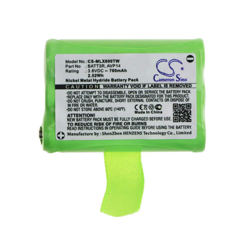 3.6V, Ni-MH, 700mAh, Two-Way Radio battery fits Midland, Avp14, Lxt600, Lxt630, 2.52Wh Two-Way Radio Cameron Sino Technology Limited