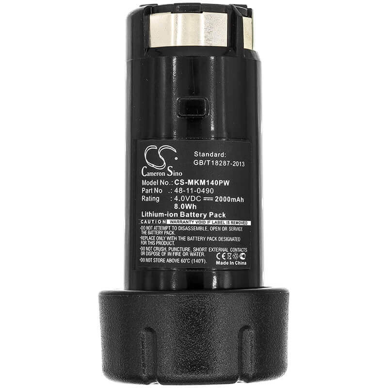 4.0V, Li-ion, 2000mAh, batterie pour outils électriques compatible avec Milwaukee, 48-11-0490, 0490-20, 0490-22, 8Wh Power Tools Cameron Sino Technology Limited (Outils électriques)
