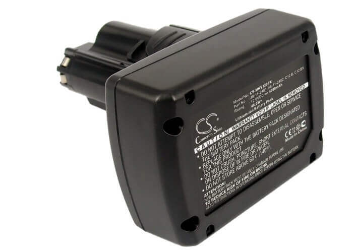 12.0V, Li-ion, 4000mAh, batterie pour outils électriques compatible avec Milwaukee, 48112401, 2207-20, 2207-21, 48Wh Outils électriques Cameron Sino Technology Limited (Outils électriques)