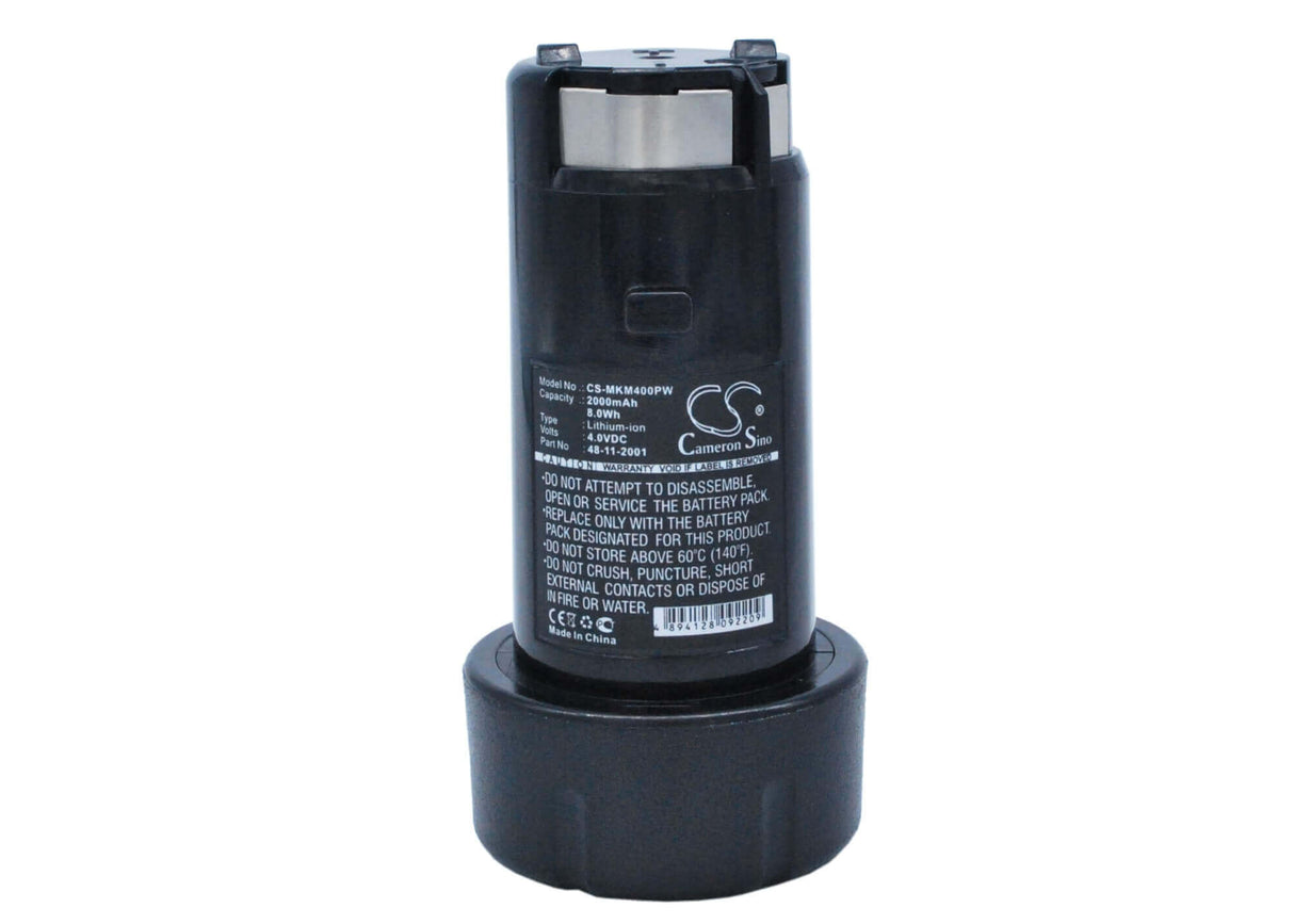 4.0V, Li-ion, 2000mAh, batterie pour outils électriques compatible avec Milwaukee, 48-11-2001, M4, M4 1/4", 8Wh Outils électriques Cameron Sino Technology Limited (Outils électriques)
